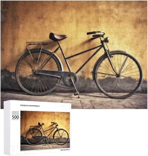 Wedding Gift Puzzle Personalized Photo Puzzle 1000/500/300 Pieces Old Bicycle Pet Puzzle Wooden dogged Jigsaw Puzzles from Photos Wedding Puzzle Family Reunion Puzzle for 