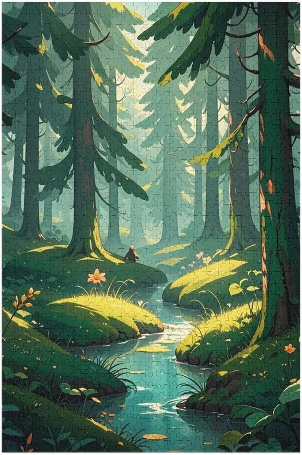 Wedding Graduation Present Enchanted Wilderness Fantasy on Dark Green Jigsaw proxy twist raise furnishing Puzzles Wooden Puzzle Personalized Picture Puzzle 1000 PCS Family Decoration Puzzles for Adults Challenging Puzzle Family 