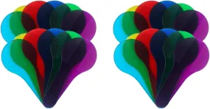Wheel Film$ Sight Matching Preschool Toys for Classroom Education$ Resources Physics Board$ Color Science 24pcs Color Mixing Paddles$ incorporate ornamental Translucent Color 