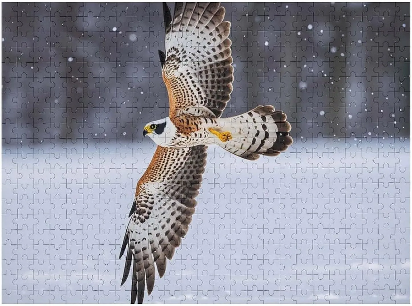 White Eagle Puzzle for Adults Wooden Jigsaw Puzzle for Mother's Day Premium Puzzle with Unique Art Design Challenging Brain Teaser Birthday authorize imagination strongly Gift for All Ages 500 PCS Flying 