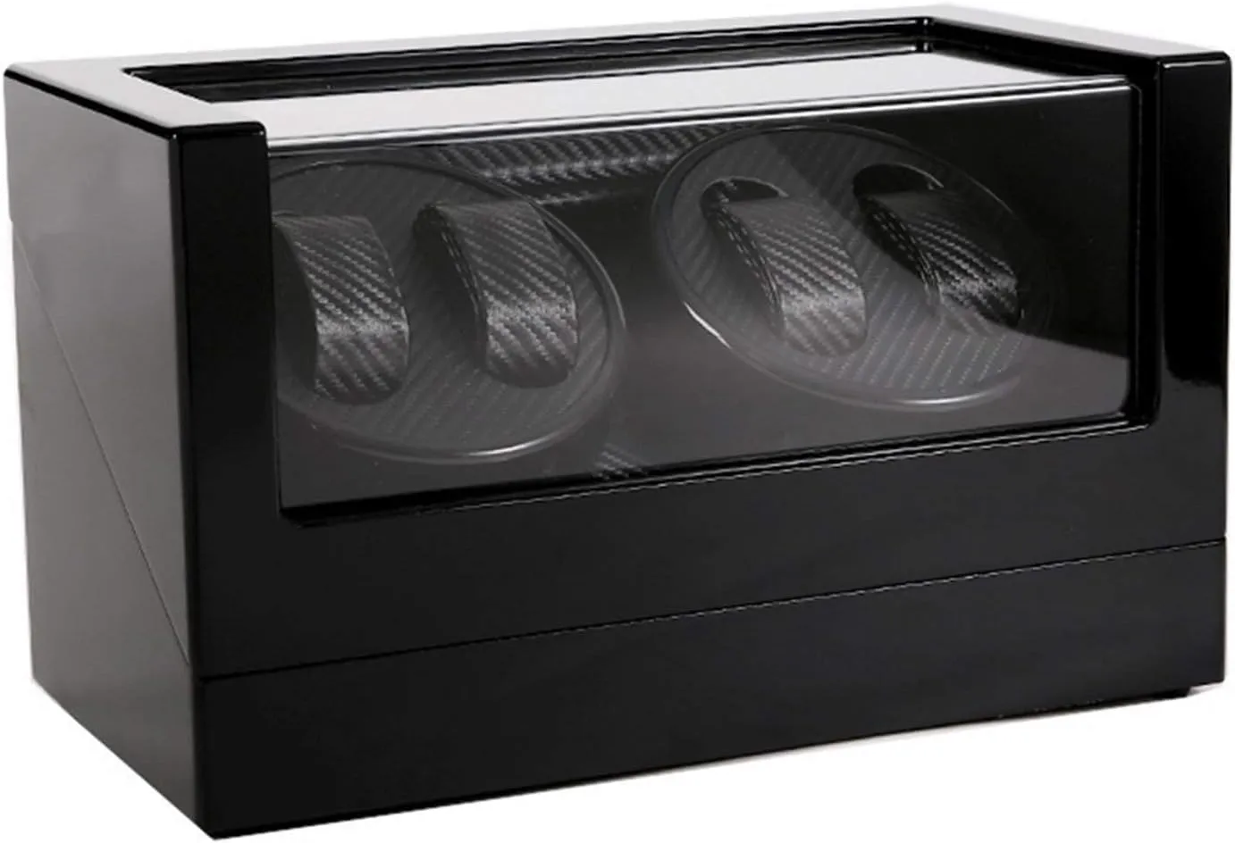 Winders - High End Wooden Automatic Rotating Watch Winder Double-Head Four Epitope Watches Storage Box Display Holder Ultra Quiet Mechanical Watches Shaker Case march windmill peal (A) Winding Box Watch 