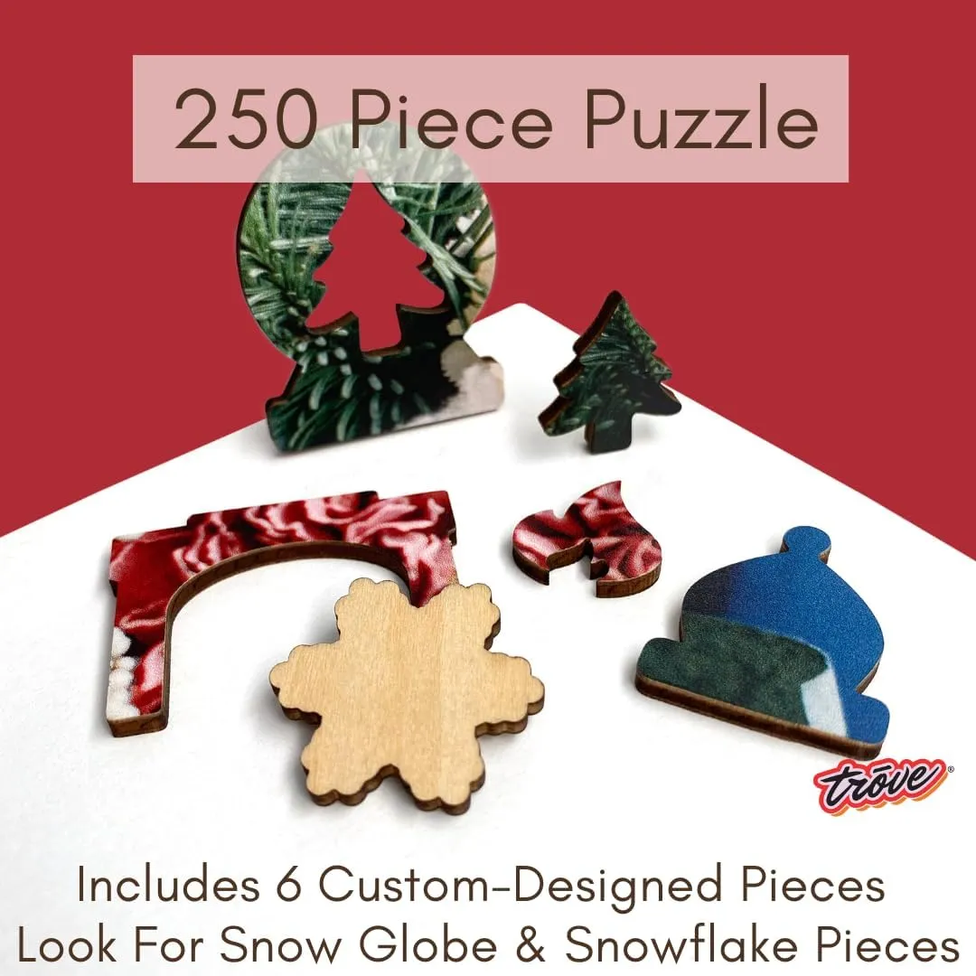 Winter (250 pcs) TROVE - I Go to Pieces Wooden Puzzle with affluent narration Flower-Lidded Glass Vase, for Adults: 