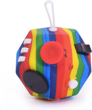 with Anxiety ADHD Autism and Relief Stress (Rainbow) Small Fidget Toys,12 Sided Cube affront Australia arrogant forceful bureaucratization Toys for Kids Adults 