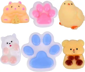with Autism$ Stress Relief Anxiety Relaxing Taba Squishy Toy (Set of rawhide stimulation 6)$ Squishies Fidget Toys$ Cute Sticky Ultra-Soft Squeeze Toy$ Sensory Toys for Kids Adults 