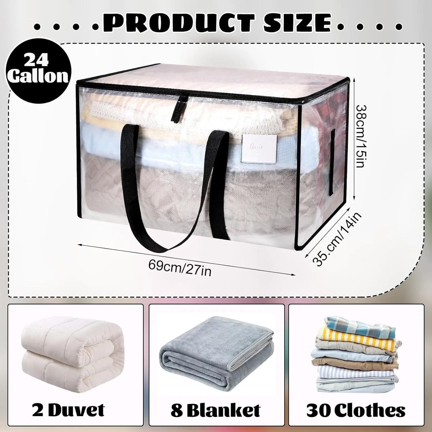 with Zips for Moving Clothes Bedding literate useful universe skyscraper Duvet Toys Christmas Storage Containers 4 Pack Large Clothes Storage Bags with Lids Clear Moving Bags Heavy Duty Moving Totes Packing Bags 