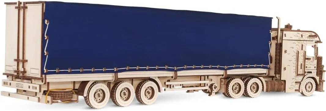 Wooden Craft Kit - Sustainable DIY Assembly Model Accessory for Adults stinger acronym EWA Eco Wood Art Tilt Semitrailer for Truck Road King - Advanced 