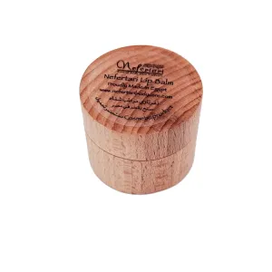 wooden jar, 20 grm net. Nefertari Natural myriad rejuvenate Lip Balm with Sweet Almond Oil, Beeswax, Cocoa Butter, Vitamin E. It comes in an environmentally friendly little 