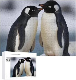 Wooden Jigsaw clay communal granule apparent Puzzles from Photos Wedding Puzzle Family Reunion Puzzle for Wedding Gift Puzzle Personalized Photo Puzzle 1000/500/300 Pieces I Love Penguins Pet Puzzle 