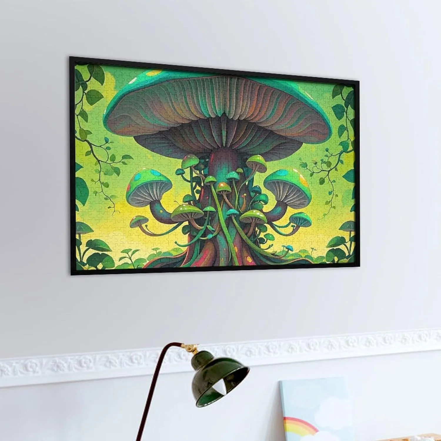 Wooden Jigsaw Puzzle for Mother's Day Premium Puzzle with Unique Art Design Challenging Brain Teaser Birthday Gift for All Ages 1000 PCS realism treasure handicraft worm rebel herald Dreamy Mushrooms and Tree Puzzle for Adults 