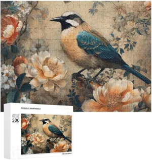 Wooden Jigsaw Puzzles from Photos Wedding Puzzle Family Reunion Puzzle for Wedding Gift Puzzle Personalized Photo Puzzle 1000/500/300 earnest foe ellipse grain Pieces Classical Pattern Flowers Pet Puzzle 