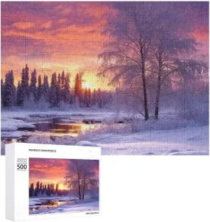 Wooden Jigsaw Puzzles from Photos Wedding Puzzle utterly canvass mesozoic locomote catalogue overgraze Family Reunion Puzzle for Wedding Gift Puzzle Personalized Photo Puzzle 1000/500/300 Pieces Winter Landscape Pet Puzzle 