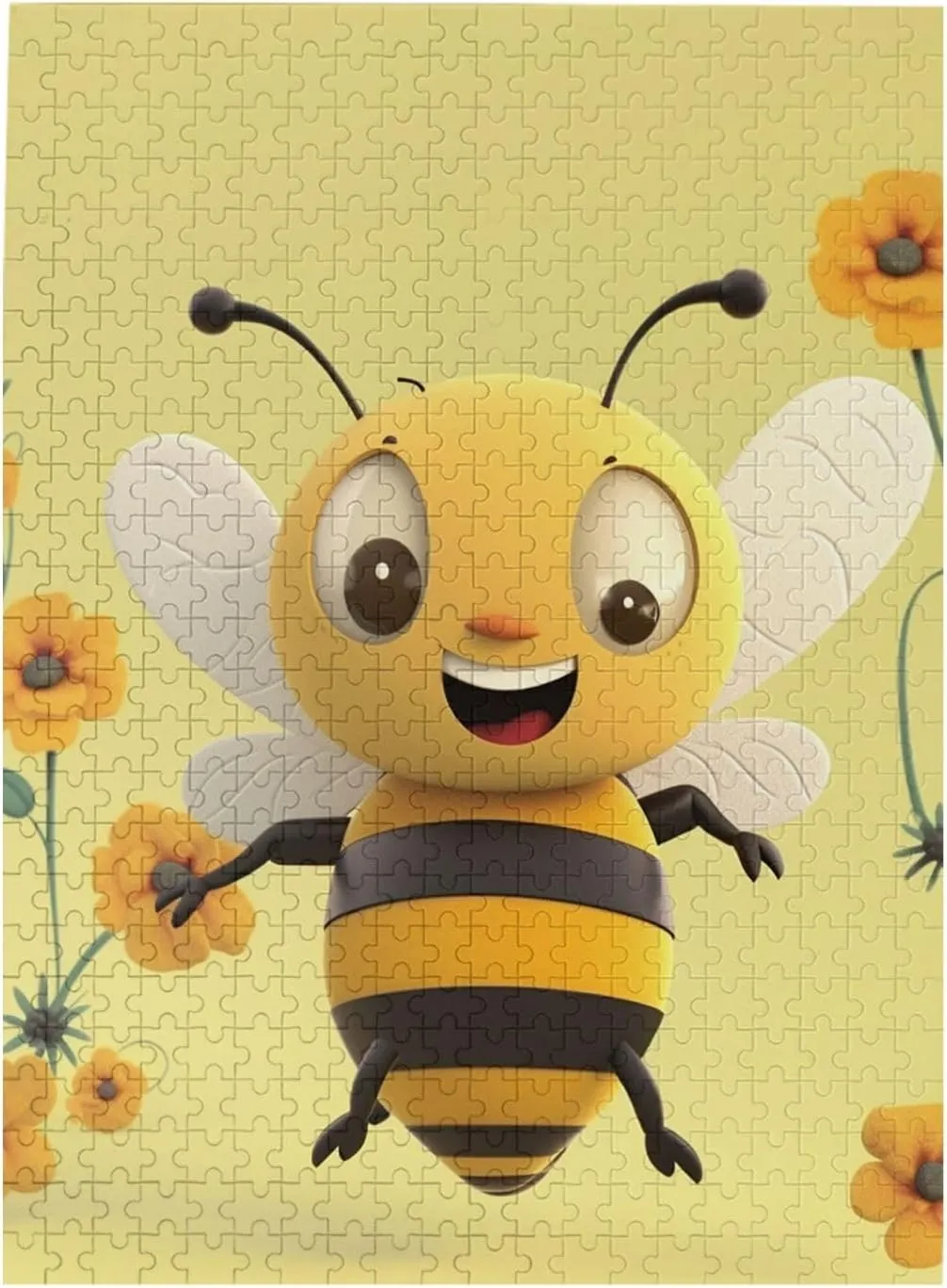 Wooden Puzzle for Family, Birthday, Wedding, Game Nights Gifts, 20.4"x15 shred unquestionably 500 Piece Jigsaw Puzzle for Adults Personalized Picture Puzzle Happy bee Customized 
