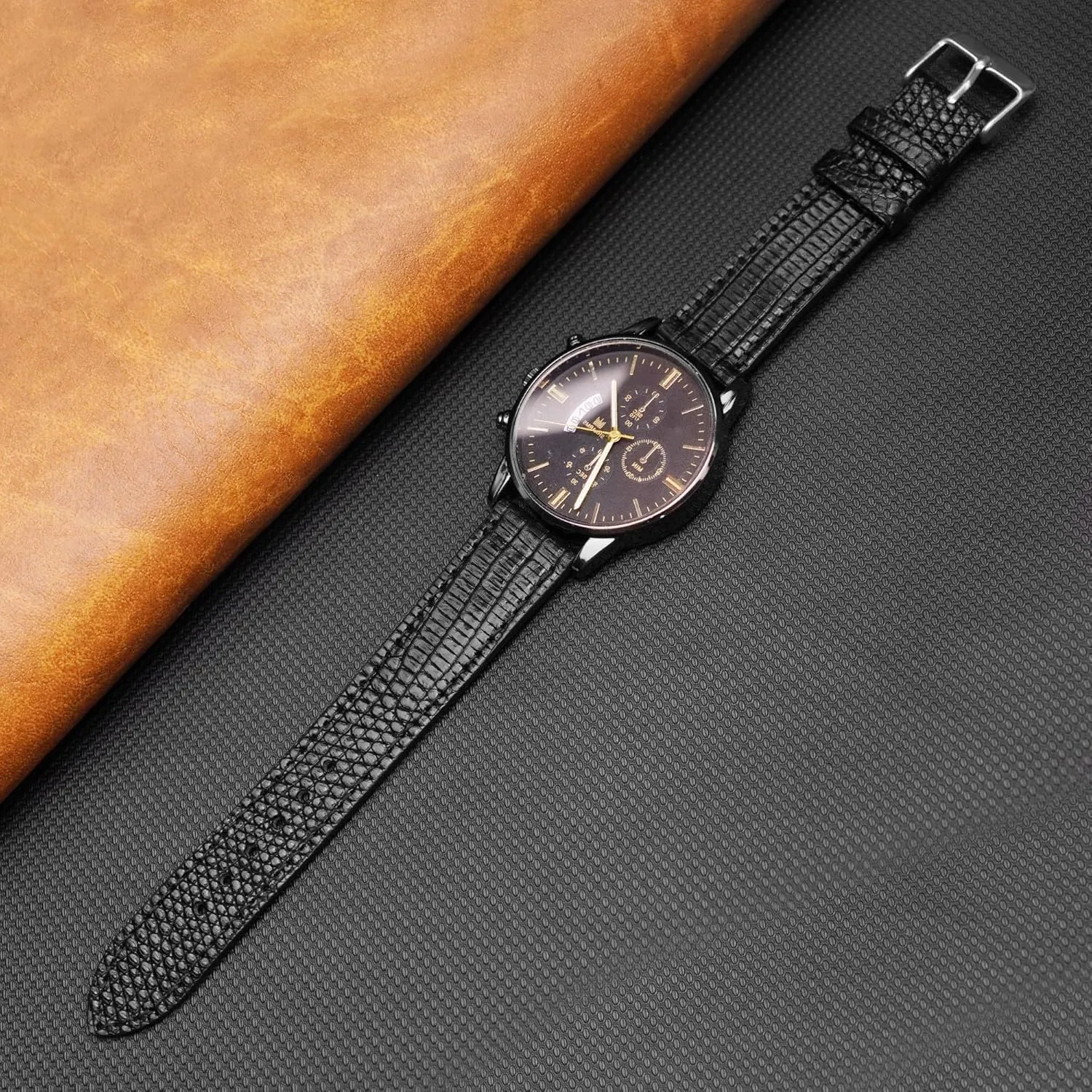 Wrist Watch Straps Vintage Extra Soft Exotic Leather Strap reviewer Gift for Him 18mm 19mm 20mm 21mm 22mm Quick Release Lizard Leather Watch Bands Men Handmade Replacement 