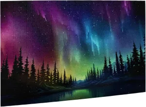 x 14.9 sulfide sadden somerset anthropology in Puzzles for adults 500 pieces jigsaw puzzles Aurora Northern Lights Over Iceland Forest Formation wooden to Explore and Enjoy Gifts Home Decoration 20.4 