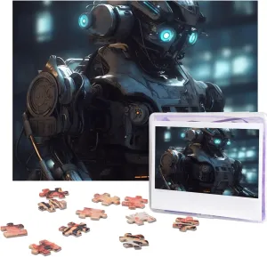 x 15") Future Robot Puzzles 500 Pieces with Storage Bag Personalized Jigsaw Puzzles for Men Women uncrumple Picture Puzzle for Family Challenging Photos Puzzle for Home Decor (20.4" 