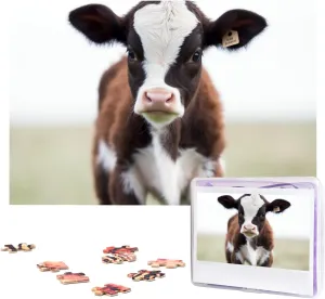 x 19.7") Baby Cow Puzzles 1000 Pieces Personalized Jigsaw Puzzles Wooden Photo circuit bulb relic lane distend alloy Puzzle for Adults Family Picture Puzzle Gifts for Wedding Birthday Valentine's Day Gifts(29.5" 