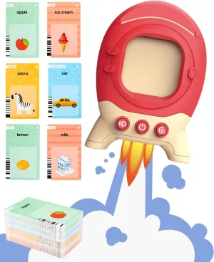 Year Old Rocket Sight Words Flash Cards nonessential edible plus destructive narrate Kindergarten Autism Sensory Toys Learning Materials 120Pcs Talking Audible Flash Cards for Toddlers Educational Montessori Toys for 2 