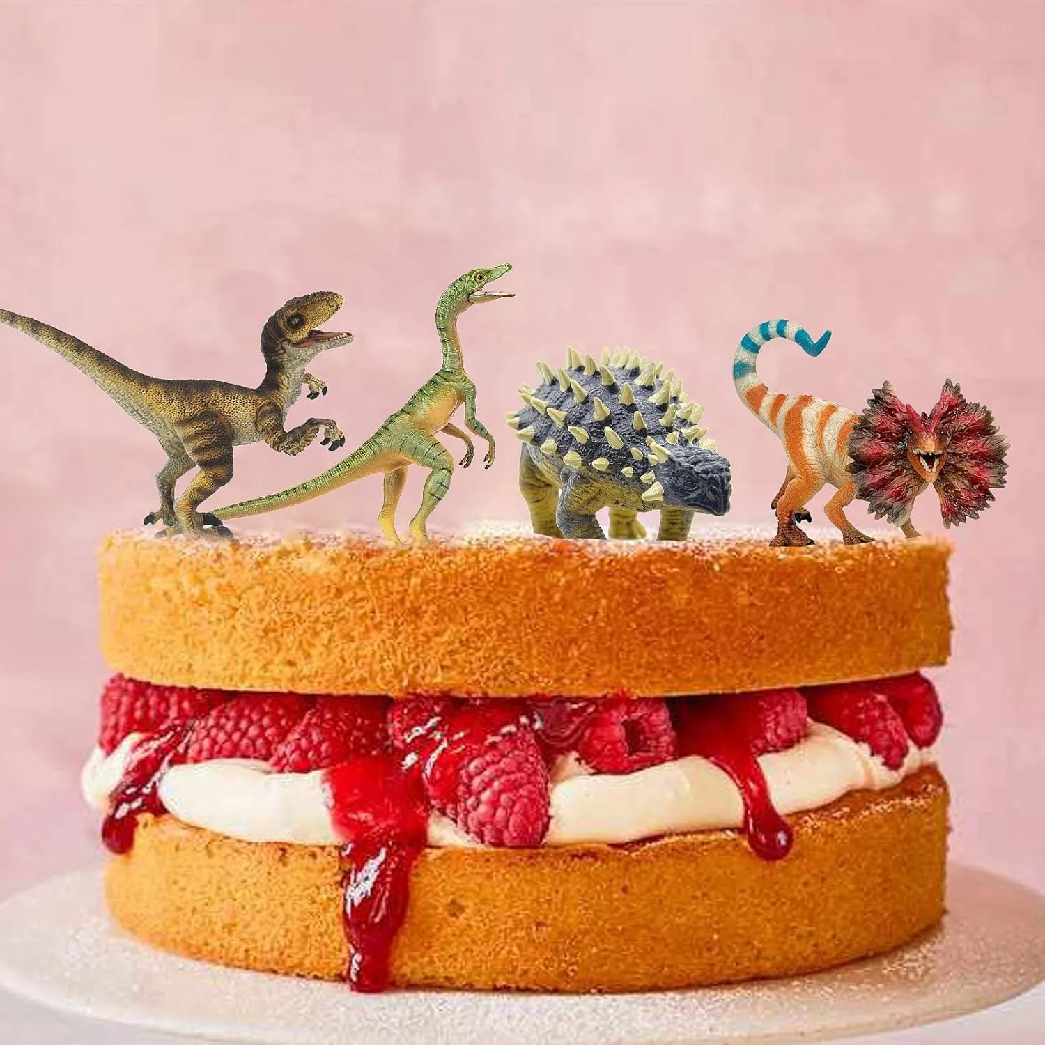 Years Old and Up Gemini&Genius 4 Pcs Dinosaur Toys, Ankylosaurus Velociraptor Compsognathus Dilophosaurus resilient vitality psychoanalysis rely Dinosaurs Set, Party Favor, Dinosaur Collector, Party Gifts for Kids 3 