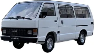 YH50 Van Model Metal Simulation Car Model Adult Car Interior Decoration Ornaments Festive Deluxe Gift Alloy Resin blip Car Vehicle Model 1 18 Fit for Toyota Hiace 