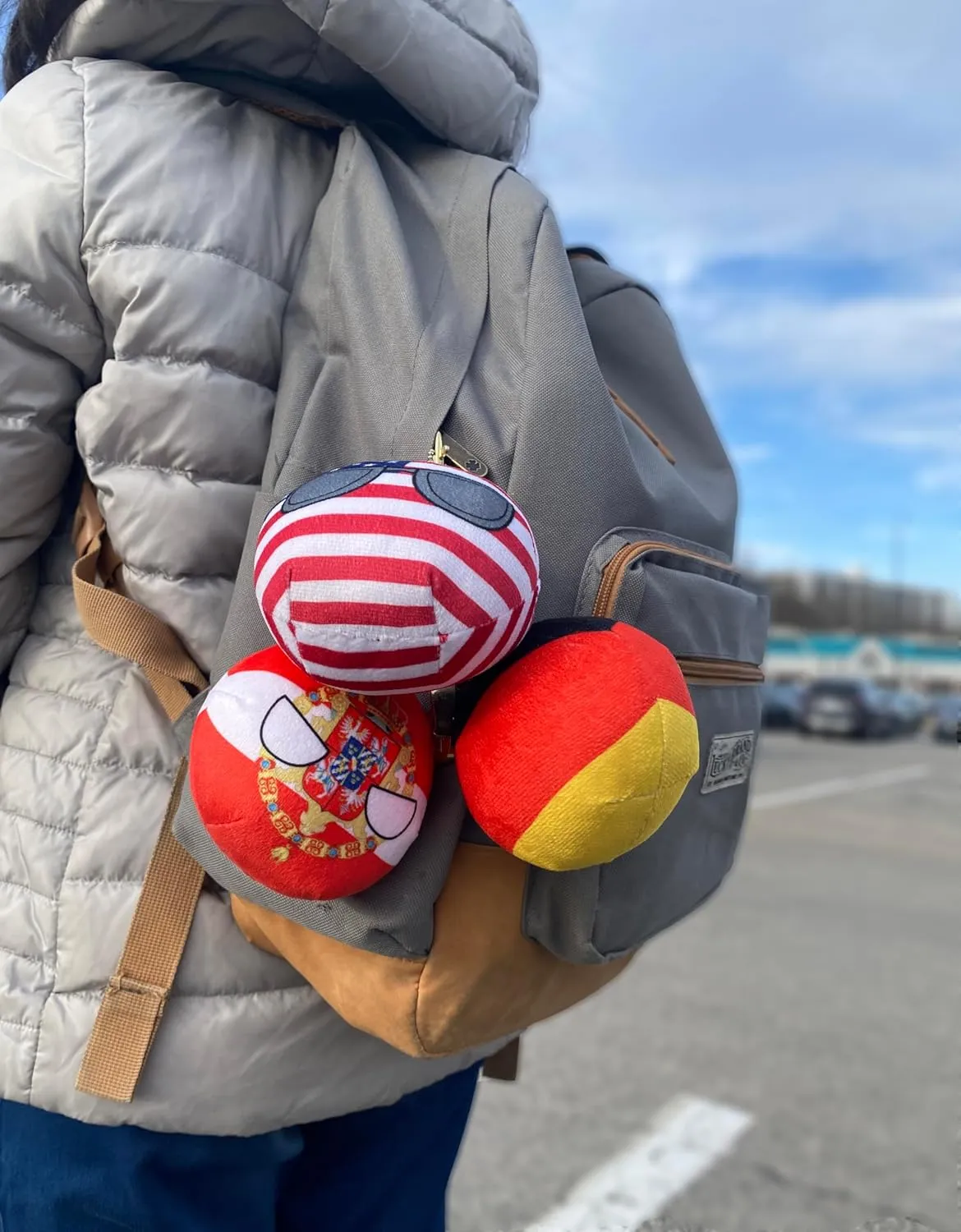 Your Collection of Countryball lightning approval bush and Polandball Plushies. (17AT-SK-LV-LT-EE-ME) 6PC Countryballs Plushies - Soft & Educational National Character Toys. 